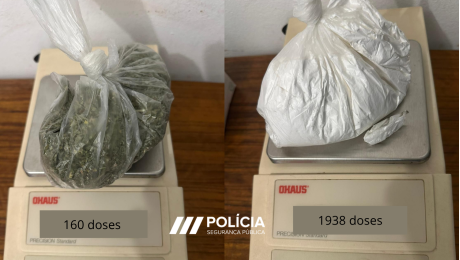 Feita a maior apreensão de sempre de drogas sintéticas no Porto Santo; duas mulheres desembarcaram do Lobo Marinho com mais de 2 mil doses