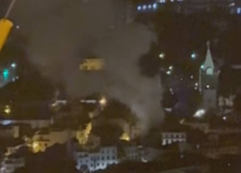 Mais um reacendimento no prédio da Rua do Sabão