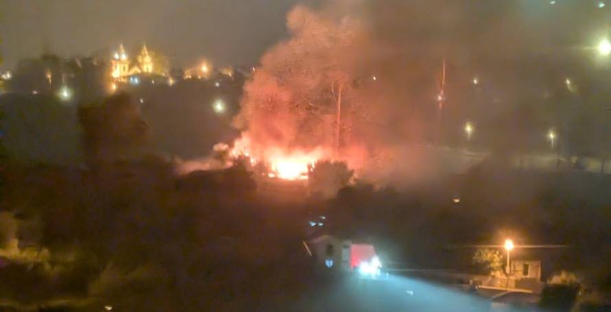 Incêndio na Calheta