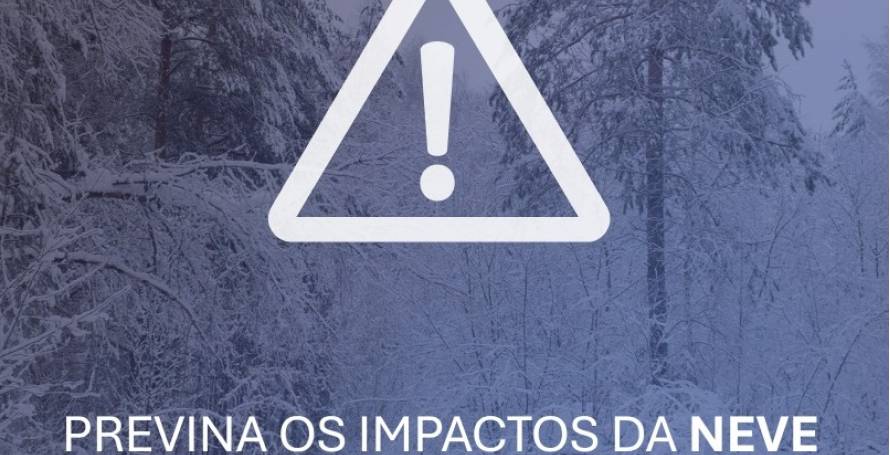 Proteção Civil deixa avisos para cuidados a ter na condução com a queda de neve