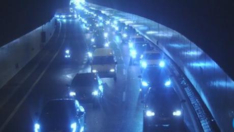 Acidente entre cinco carros na via rápida faz dois feridos