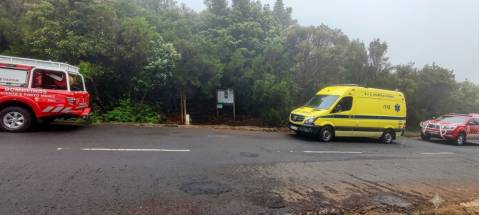 Resgate a turista ferida numa levada