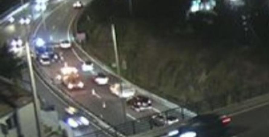 Acidente na via rápida