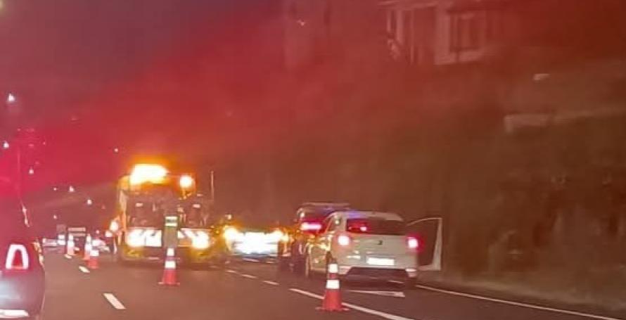 Motociclista ferido num acidente na entrada da via rápida