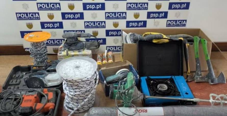 PSP recupera material roubado avaliado em 2 mil euros