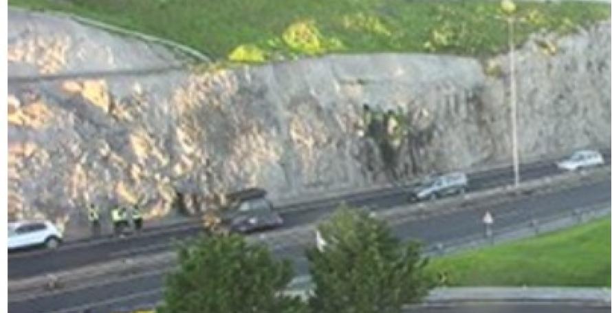 Acidente na via rápida