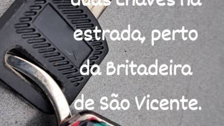 Chaves encontradas perto da britadeira de São Vicente