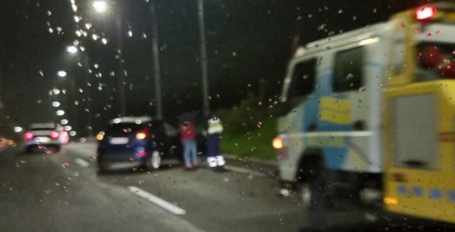 Acidente na via rápida