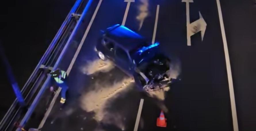 Violento despiste na via rápida faz um ferido