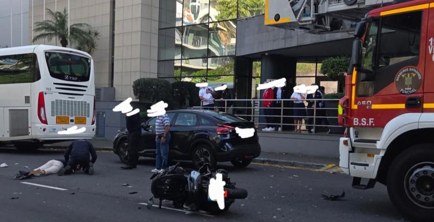 Grave acidente de mota