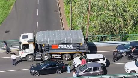 Acidente na via rápida