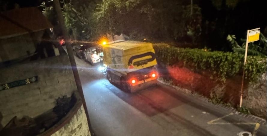 Limpeza de estrada depois da meia noite motiva queixas de moradores