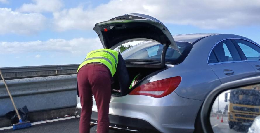 Despiste na via rápida