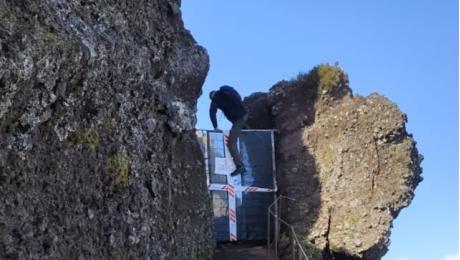 Seis turistas multados depois de insistirem em andar num percurso encerrado