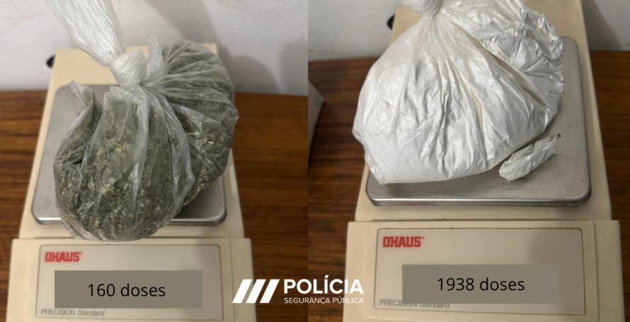 Feita a maior apreensão de sempre de drogas sintéticas no Porto Santo; duas mulheres desembarcaram do Lobo Marinho com mais de 2 mil doses