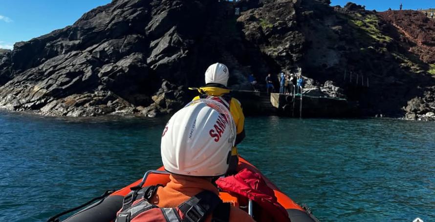 Turista ferida após queda numa vereda mobiliza bombeiros e SANAS