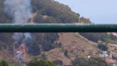 Incêndio ativo no Caniço (Com vídeo)