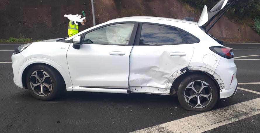 Acidente na entrada da via expresso faz um ferido