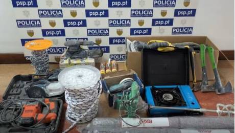 PSP recupera material roubado avaliado em 2 mil euros