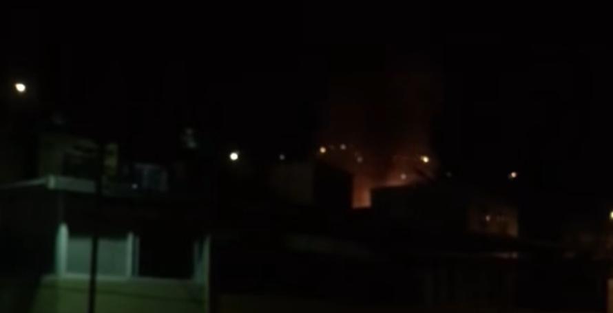Incêndio junto a um bairro no Funchal