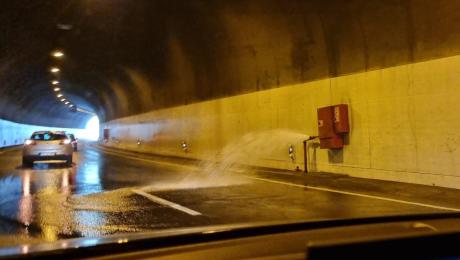 Túnel dos Viveiros alagado