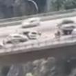 Ferido grave no acidente entre quatro carros na via rápida