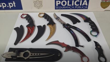 Sete armas proibidas apreendidas pela PSP