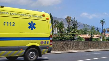 Rapariga ferida num acidente