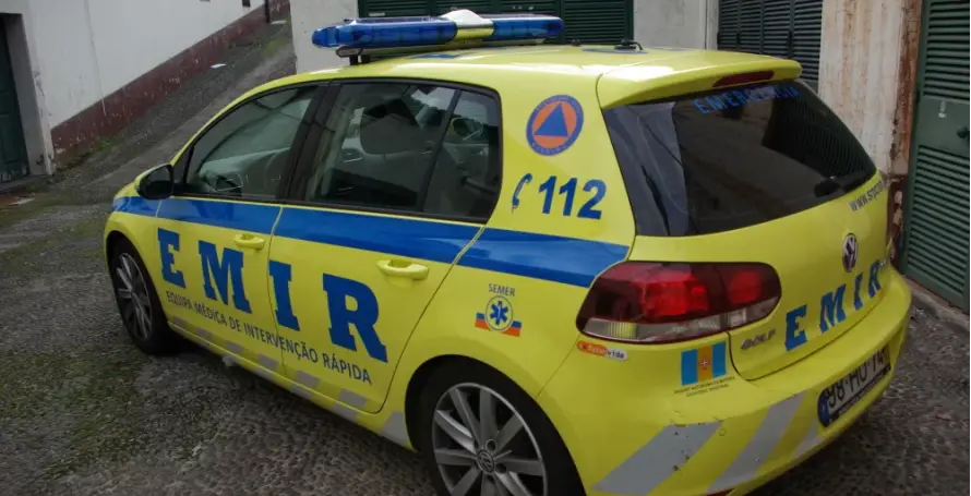 Homem em estado grave transportado para o hospital