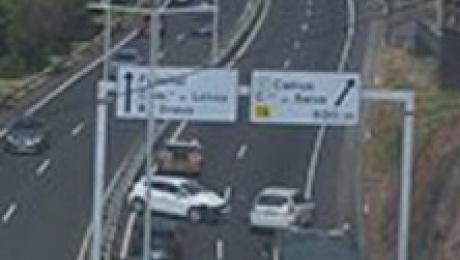 Acidente na via rápida no Caniço