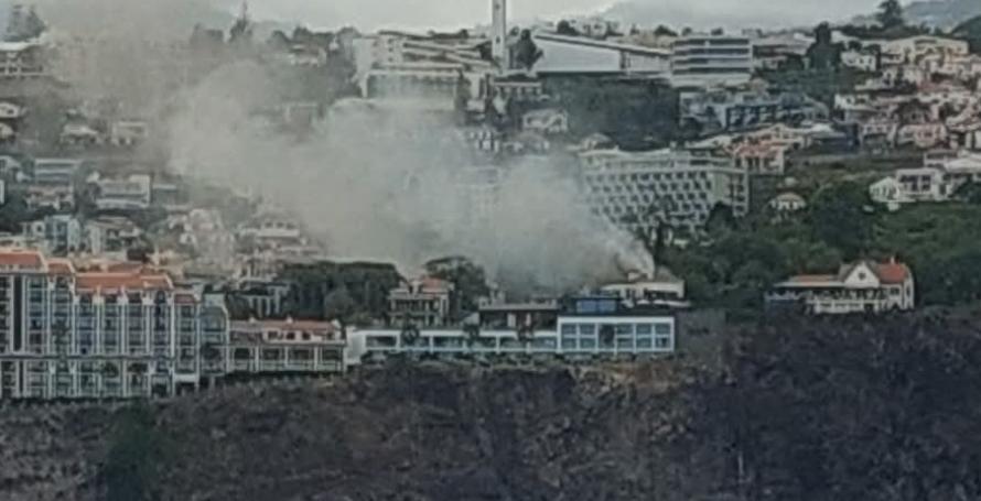 Incêndio num restaurante num hotel