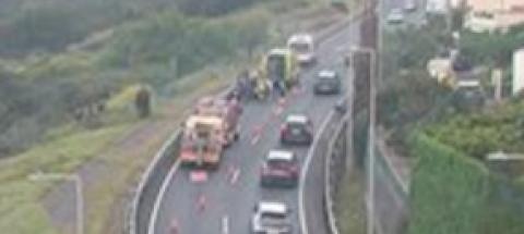 Motociclista em estado grave após violento despiste na via rápida