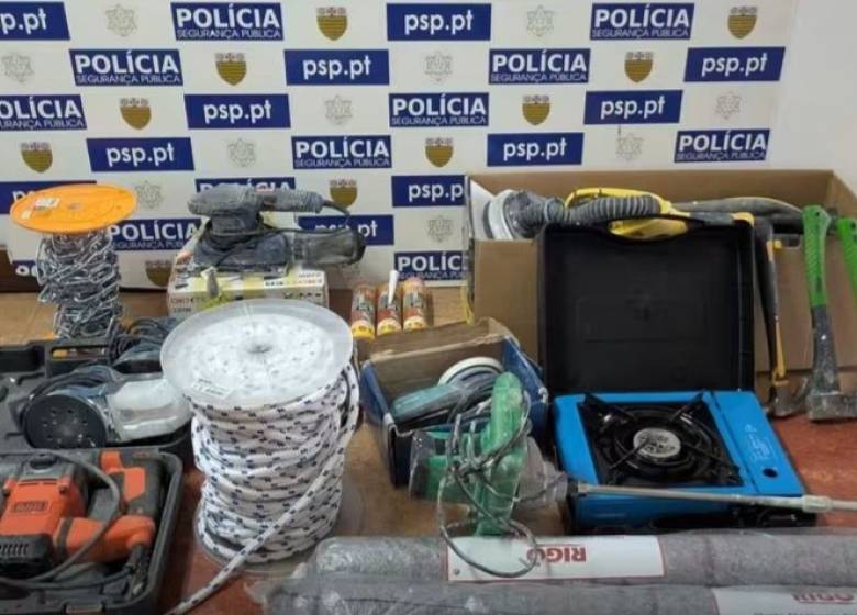 PSP recupera material roubado avaliado em 2 mil euros