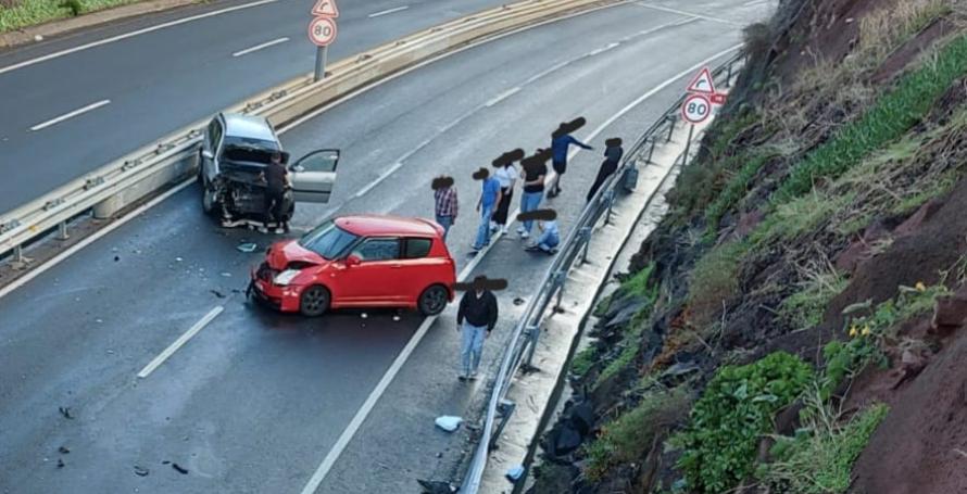 Violento acidente na via rápida