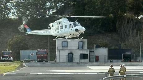 Turista ferida numa vereda resgatada pelo helicóptero