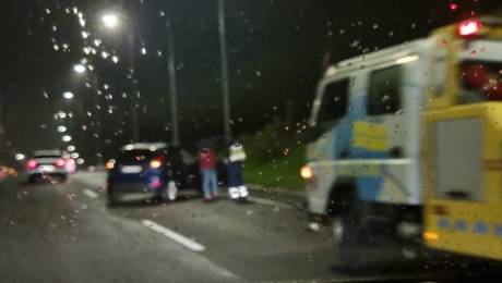 Acidente na via rápida