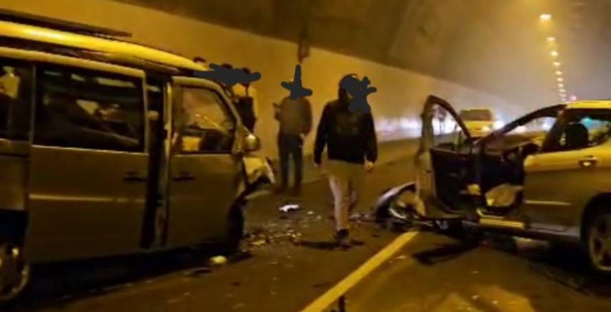 Rapariga ferida com gravidade após acidente dentro de túnel; houve outros dois feridos