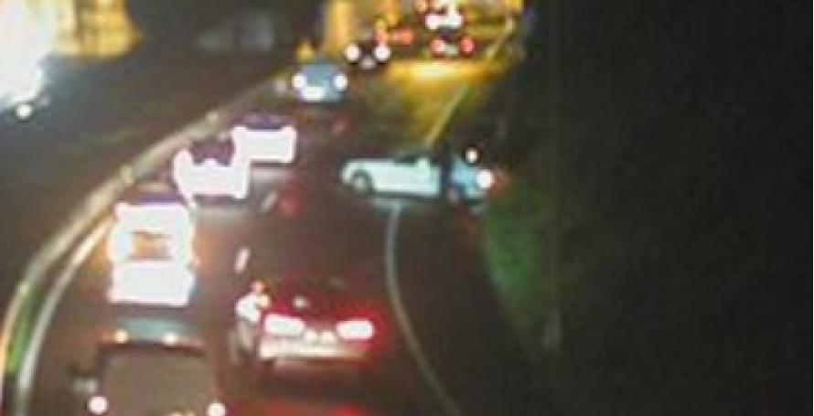 Acidente na via rápida no Caniço