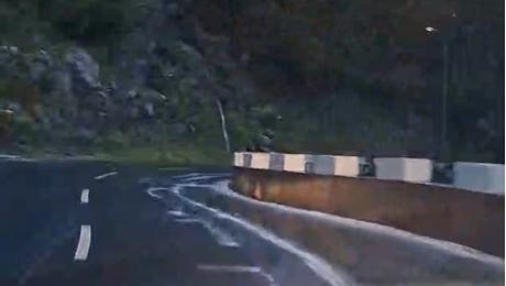 Gelo na estrada no Curral das Freiras (Com vídeo)