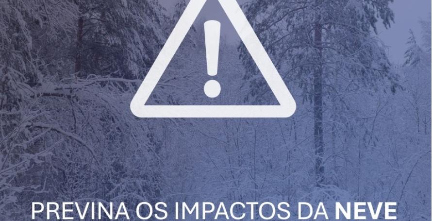 Proteção Civil deixa avisos para cuidados a ter na condução com a queda de neve