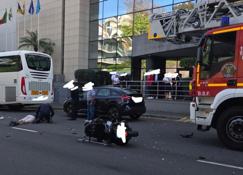 Grave acidente de mota