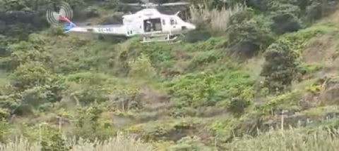 Veja o vídeo do resgate aéreo do piloto ferido no Rali de São Vicente; um dos feridos é grave