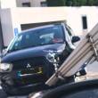 Carro choca contra placa de sinalização no Funchal