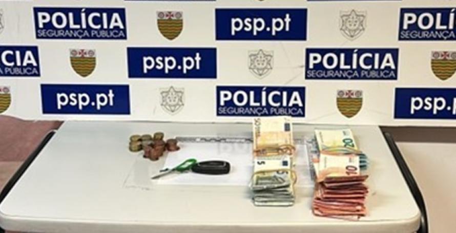 Homem rouba por esticão 1600 euros, tenta fugir à polícia mas é apanhado