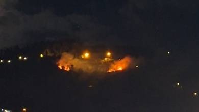 Incêndio no Porto Moniz