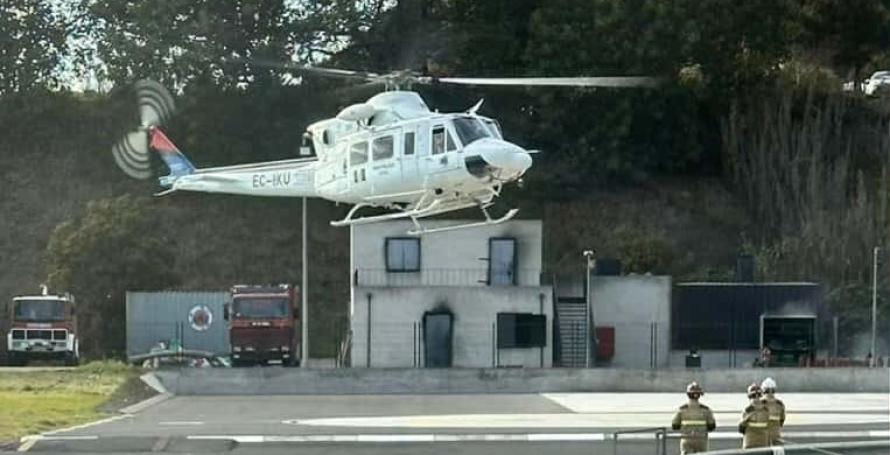Turista ferida numa vereda resgatada pelo helicóptero
