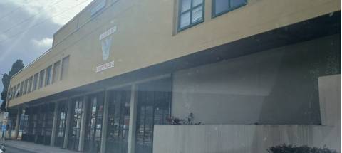 Bombeiros socorrem cão preso debaixo de deck de piscina