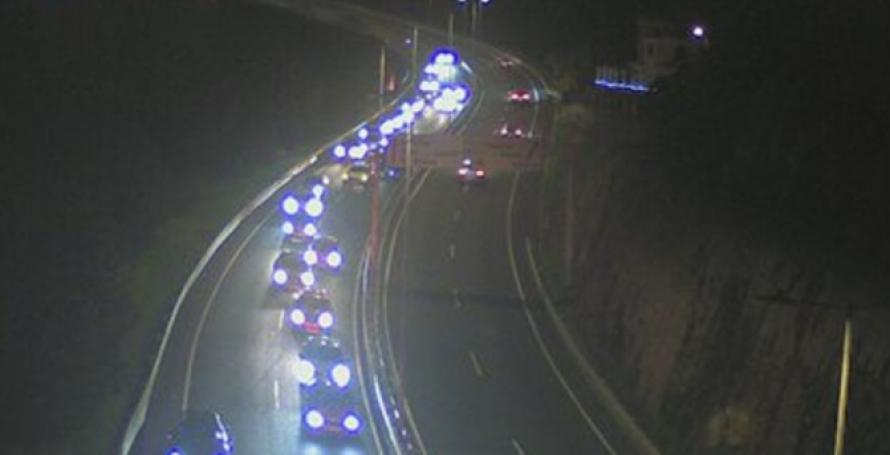 Acidente na via rápida