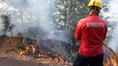 Queimada mobiliza bombeiros