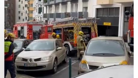 Prédio evacuado no Funchal após incêndio num apartamento
